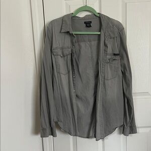 Calvin Klein Men's Charcoal Shirt Jacket